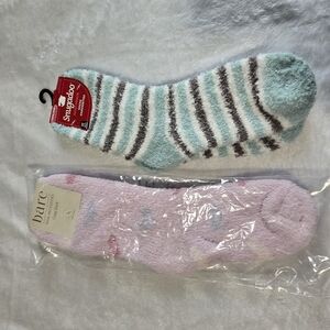 Striped and Solid Cozy Socks Set